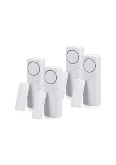 Singree Kablosuz Kapı Ve Pencere Alarmı - 4'lü Set, 100 Db Siren, Manyetik Çalışma, Hırsızlığa Karşı Ev Güvenliği
