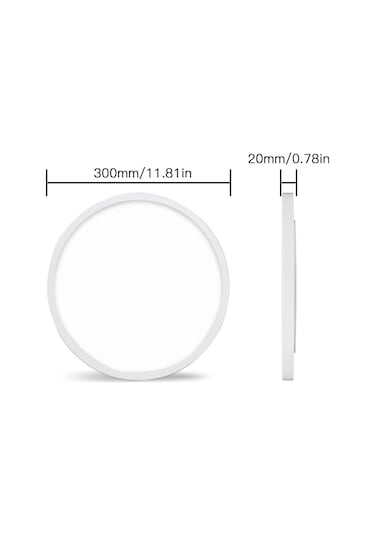 24w Plafonyer Kolay Kurulum Tavan Lambası 120 Derece Işın Açısı Beyaz