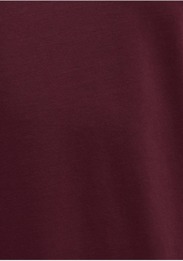 Mavi - Etiket Detaylı Bordo Basic Tişört 0611824-70394 Bordo