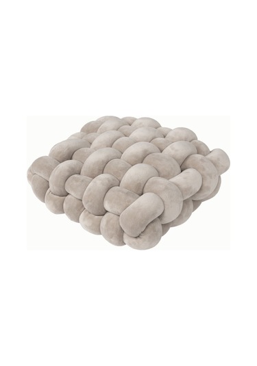 Kare Dokuma Yumuşak Kalın Kanepe Yastık Hazır Erişte Yastık Bulut Yastık El Sırt Yastık Elyaf Beyaz Gri