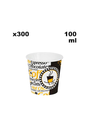 4 Oz Espresso Kahve Karton Bardak 100 Ml - 300 Adet