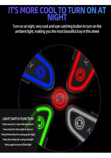 Deanb A030 Ip7 Su Geçirmez Rgb Wireless İnterkom Motor Motosiklet Stereo