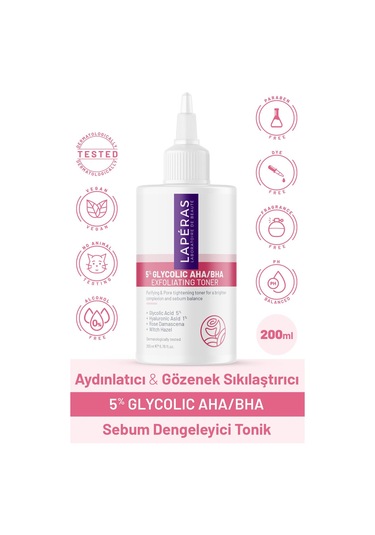 Aydınlatıcı Ve Gözenek Sıkılaştırıcı 5% Glycolic Aha/bha Cadı Fındığı Tonik 200 Ml