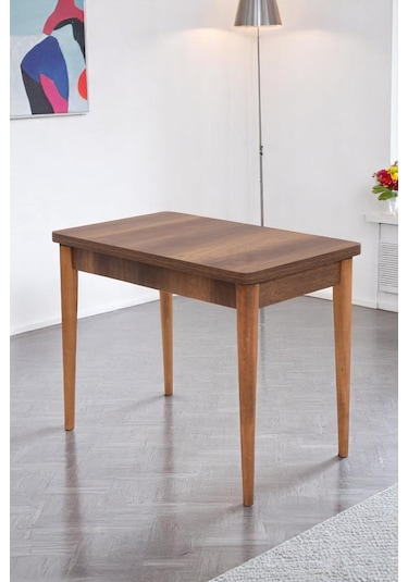 Damla Hilal Mdf Mutfak Masa Sandalye Takımı 60x100cm Ceviz