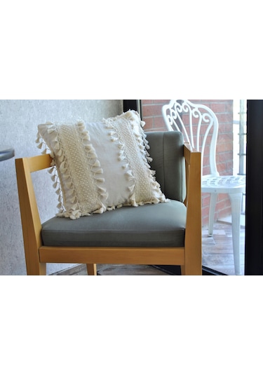 Dnc Home Tekstil Ndchome Özel Tasarım Tekli Keten Kırlent Kırlent Kılıfı 43 43