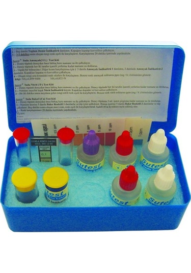 Sutest Havuz Suyu Analiz Seti 3 Klor.Ph.Sertlik.Alkalinite.Nitri