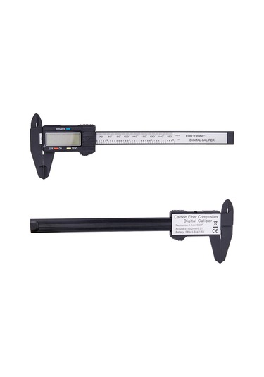 Jeemson Ztto 0-150mm Sayısal Pikselli Plastik Fiber İç/dis/derinlik/kalınlık Ölçer Bisiklet Tamiri Aracı Pil Yok Çok Renkli