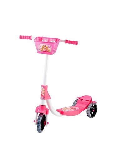 Beren Oyuncak Barbie Sepetli Şeffaf Silikon 3 Tekerlekli Scooter