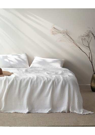 Madame Coco Beatrice %100 Pamuk Çift Kişilik Yatak Örtüsü - Haki Yo0000000058 Çok Renkli