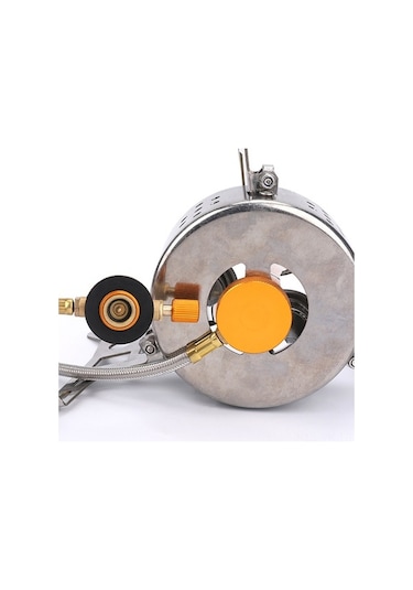 Ebitda 9000w Yüksek Güç Kamp Ocağı, Taşınabilir 3 Çekirdekli, Çelik Kafes, Rüzgar Geçirmez, Gümüş Renk, Kamp Ve Dış Mekan Pişirme İçin Gümüş