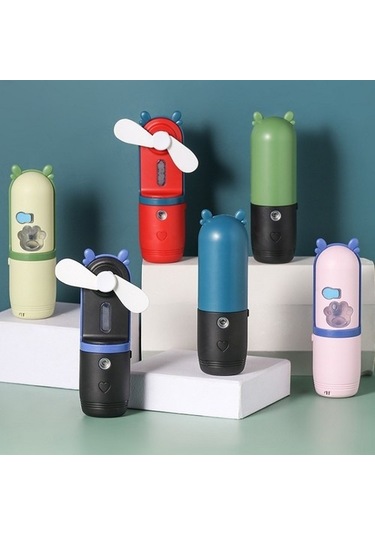 Usb Şarj Mini Fan Elde Taşınabilir Taşınabilir Soğutma Sevimli Fan Renk Stili 6438 Beyaz