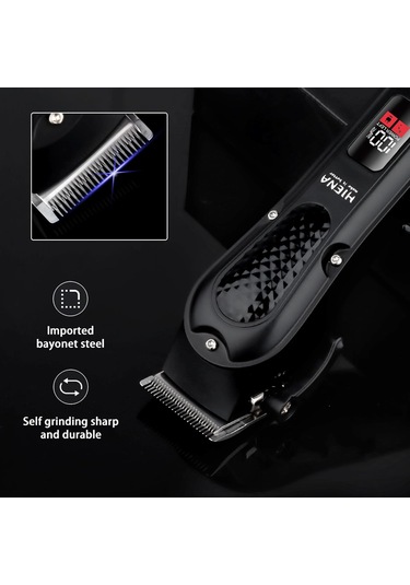 Profesyonel Saç Kesme Makinesi Saç Düzeltici Erkek Sakal Düzeltici Sakal Düzeltici Uzun Saç Düzeltici Usb Şarj Edilebilir Led Ekran