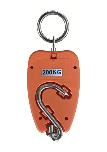 Xuweiwei Taşınabilir Dijital Asma Tartı Turuncu Plastik Malzeme Pil İle Çalışır Ev Ve Dış Mekan Kullanımı Turuncu