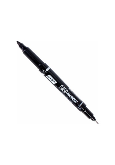Aihao 319 Çift Taraflı CD Kalemi Siyah