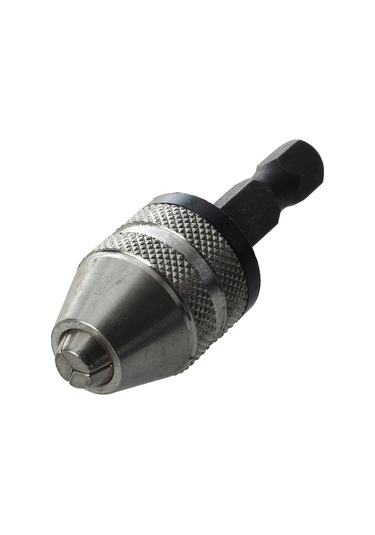 Galactic + Siyah 6mm Anahtarsız Matkap Ucu Chuck Hızlı Değişim Adaptörü Dönüştürücü Hex Shank