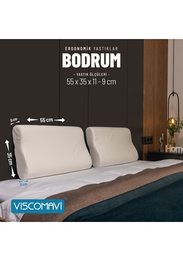 Viscomavi Bodrum Ergonomik Visco Yastık