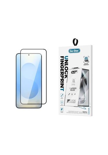 Galaxy Uyumlu  S25 Plus Hd Cam Ekran Koruyucu Go Des Gd-001 Parmak İzi Bırakmayan 9h Temperli Siyah