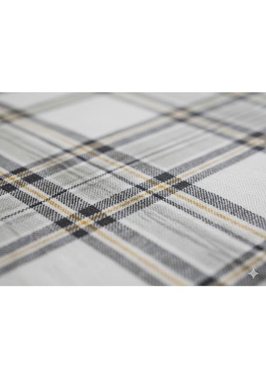 Makiteks %100 Pamuklu Ekose Çizgili 120x200+50x70 Cm Tek Kişilik Lastikli Çarşaf Takımı Çok Renkli