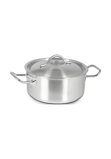 Paslanmazçelik İndüksiyontabanlı Silindirik Tencere 18X12Cm 3.0Lt