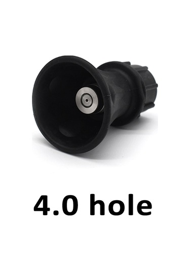 Symbee 40 Derece Basınçlı Yıkama Memesi, Paslanmaz Çelik Ve Kauçuk Koruyuculu, 4.0 Delikli Araç Temizleme Ucu