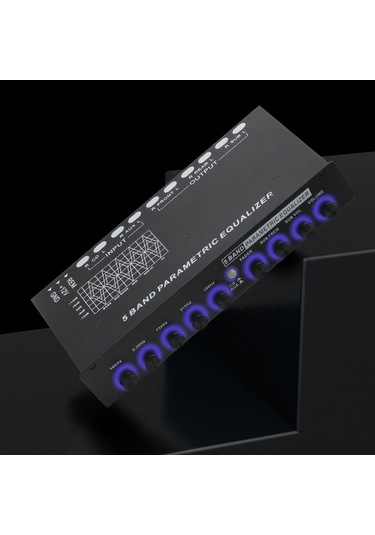 Novahub Profesyonel 5 Bant Araba Ses Eşitleyici, Parametrik Eq, Çok Fonksiyonlu Geçiş Amplifikatörü