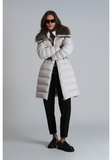 Lufian Image Kaz Tüyü Kadın Mont Ekru Ekru 122120035100520 Ekru Lufian Image Kaz Tüyü Kadın Mont Ekru Ekru 122120035100520 Ekru