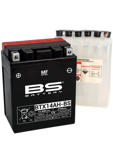 Bs Battery Btx14ah-bs Motosiklet Aküsü