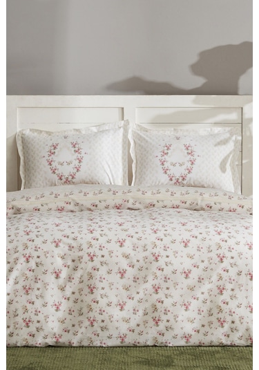 Karaca Home Sonya Pamuk Çift Kişilik Nevresim Takımı Yeşil