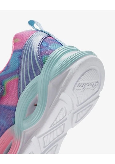 Kız Çocuk Mavi Işıklı Spor Ayakkabı Çok Renkli