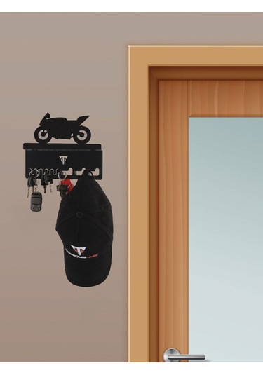 Torque-MX Metal Dekoratif Anahtar Askısı EA11 Siyah