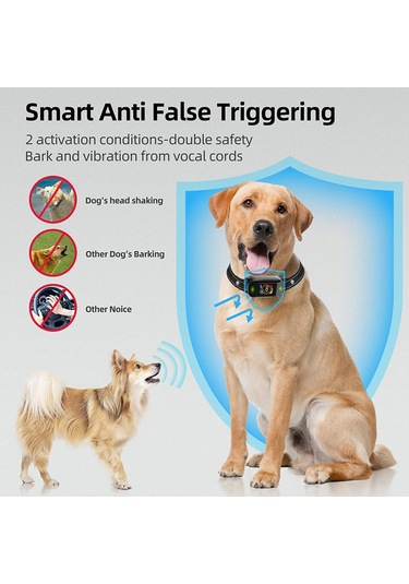 Uu0297 Köpek Eğitim Cihazı Köpekler İçin Havlama Tasması Renkli Siyah