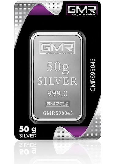 Agakulche 50 Gram 999.0 Ayar Gmr Külçe Gümüş