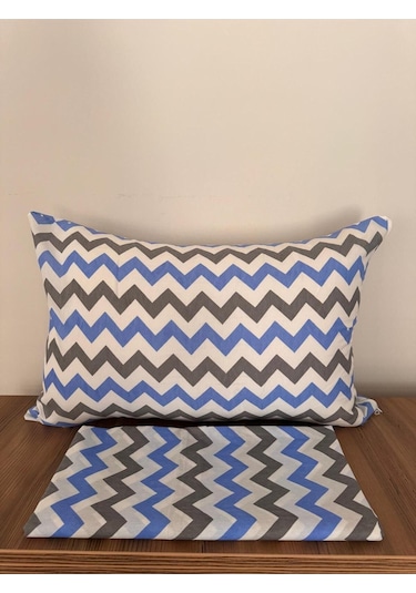 Üntaş Tek Lastiksiz Çarşaf Ve 1 Adet Yastik Kilifi Mavgri