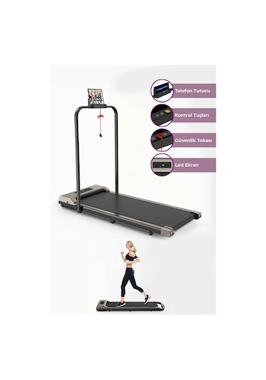 Relax Uzaktan Kumandalı Katlanabilir Portatif Yürüme ve Koşu Bandı - 12 KM Hız