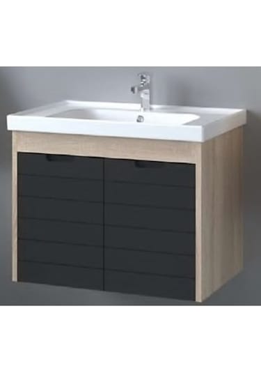 Denko Mostar 90 Cm Beyaz Mdf Lake Banyo Dolabı Takımı Beyaz