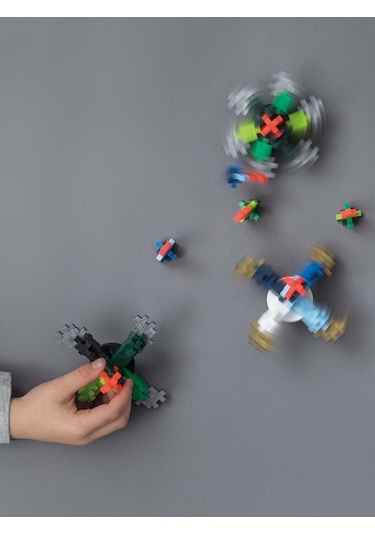 Plus - Plus Minecraft Temalı Learn To Build Spinning Tops Renkli Topaçlar Lego Yapı Oyuncağı