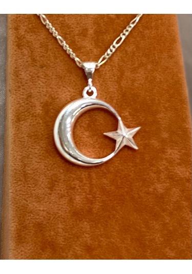 Bayrak Modeli Gümüş Erkek Kolyesi F160020105