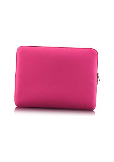 Skycity 15"-15.6" Dizüstü Bilgisayar/ultrabook Kılıfı - Pembe, Hızlı Fermuar, Yumuşak Yastık, İnce Tasarım Pembe