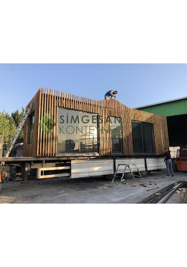 Tiny House Ahşap Pergole Konteyner