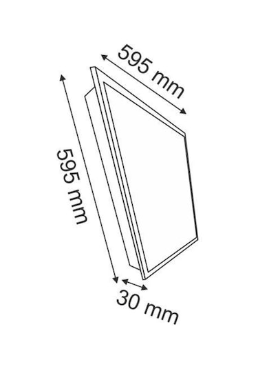 60X60 Led Panel 60X60 Panel Led Spot Sıva Altı Beyaz Renk Beyaz