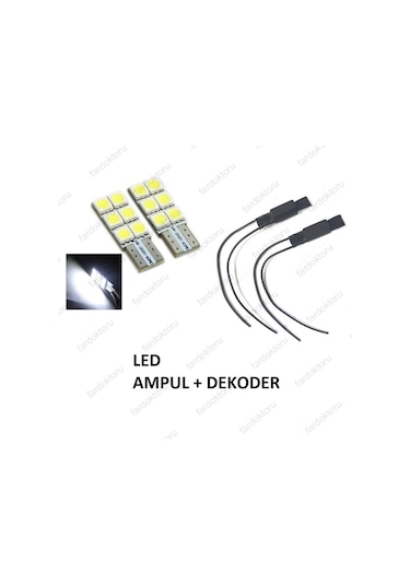 Fardoktoru Vw Golf 7 Beyaz Led Plaka Lambasi Seti Ariza Yakmaz