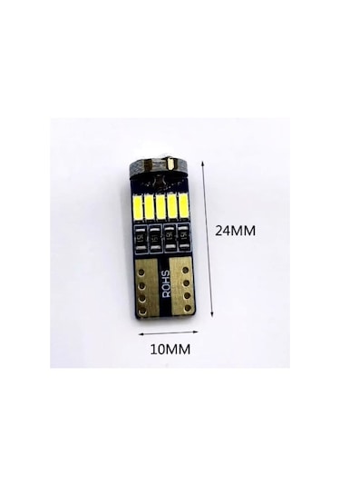 W5w T10 Dipsiz Led Tavan Park Plaka Ampulü 10 Adet