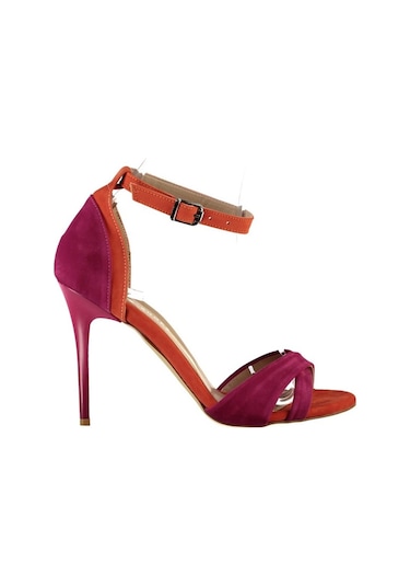 Fox Shoes Fuşya/Turuncu Kadın Topuklu Ayakkabı B922113802