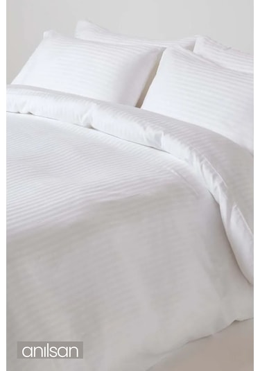 4'lü Çizgili Saten Lastikli Çarşaf Tek/çift Kişilik,83tel