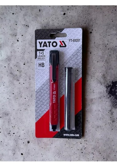 Yato Marangoz Ve Duvarcı İçin Otomatik Kurşun Kalem, + 5 Yedek Uç, Yt-69281 280364396