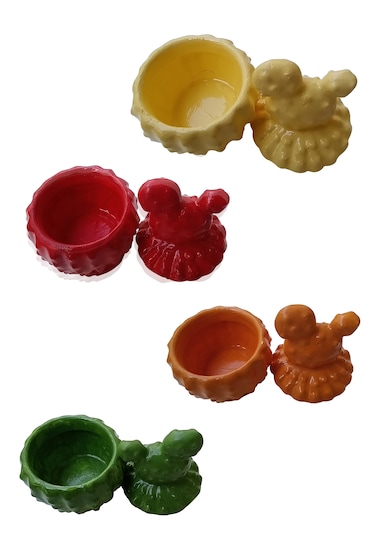 4 Adet Kaktüs Model Baharatlık - Sunumluk Karışık