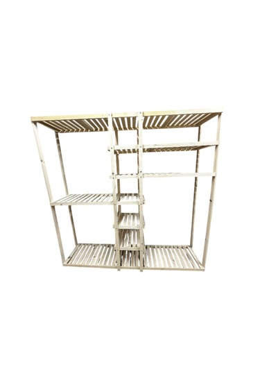 Doğal Ahşap Elbise Dolabı Ahşap