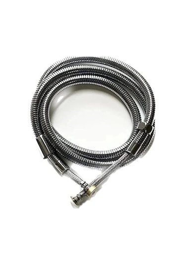 İlhan 360 Lüx Duş Hortumu 150+20 Cm Full Çelik Örgülü Gri