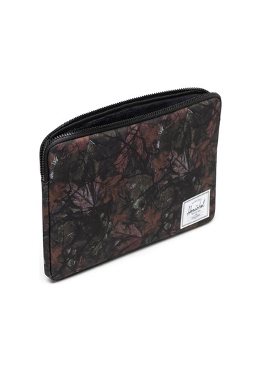 Herschel Anchor 15"/16" Inc Laptop Macbook Uyumlu Tablet Kılıfı Siyah Yaprak Desenli