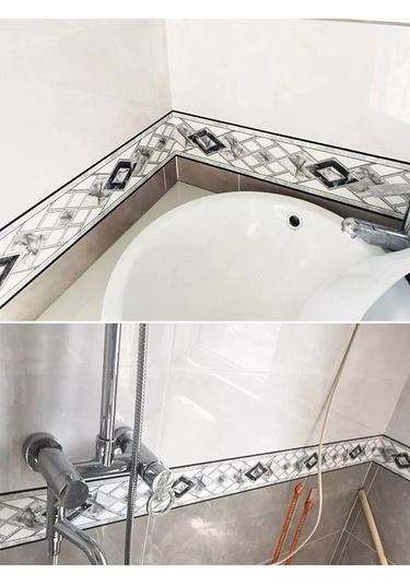 Domostroj Duvar Kağıdı İçin Dekoratif Kendinden Yapışkanlı Sınır 176228734 Beyaz